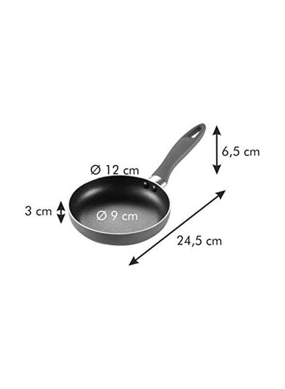 Tescoma 12cm Presto Mini Frying Pan, 594000, 12 cm, Red