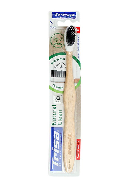 Trisa Natural Clean Soft Toothbrush, 1 Piece