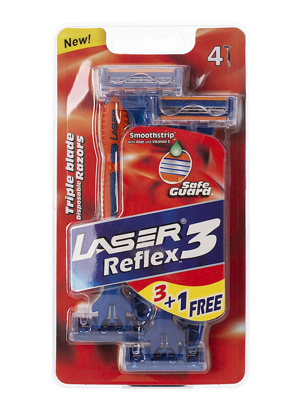 

Laser Reflex 3 Three Blade Disposable Shaving Razor, 4 Pieces