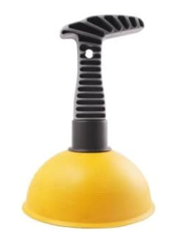 Classy Touch Sink Plunger, Yellow/Grey