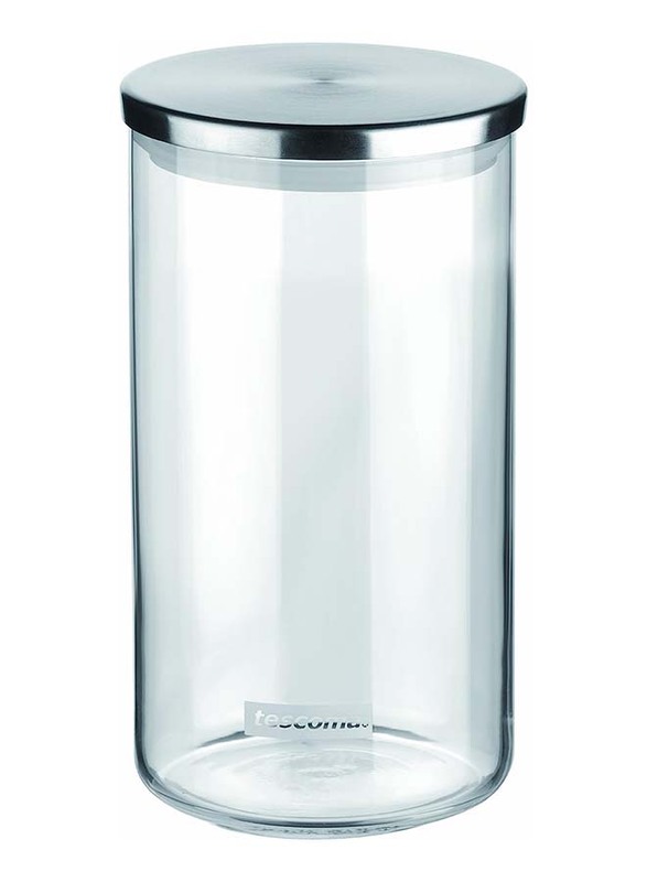 Tescoma Monti Food Jar, 0.8L, Silver/Clear