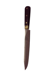 Kitchen Souq 8-inch Hunter Knife, 4061-G-8(ON-430-8), Metallic Silver/Brown