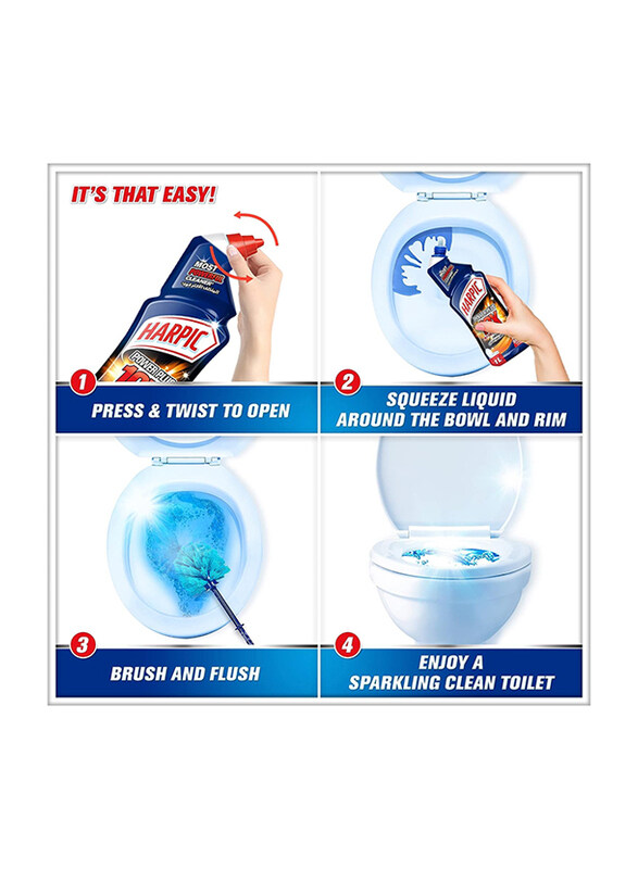 Harpic Original Power Plus 10X Most Powerful Toilet Cleaner, 1L