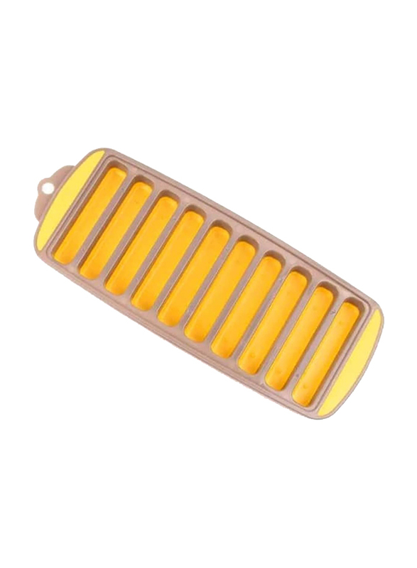 Classy Touch Silicon Based Ice Cube Tray, Yellow