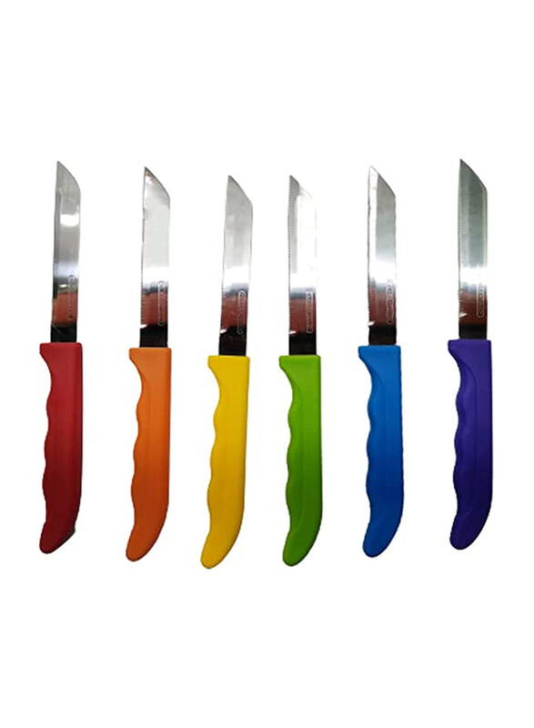 Classy Touch 6-Piece Knife Set, Multicolour