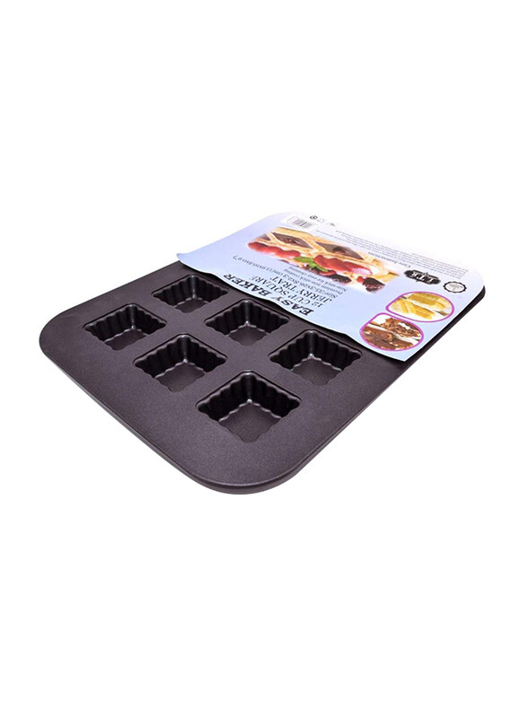 RL Industry 12 Cup Nonstick Tray, CB00979, 35.3x26.8x2.3 cm, Black