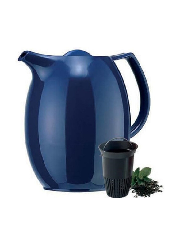 

Emsa 1.0 Ltr Ellipse Thermos Jug, 503693, Blue