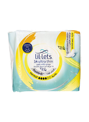 Lil-lets Freshlock Ultra Normal Pads with Wings, 14 Pieces    
