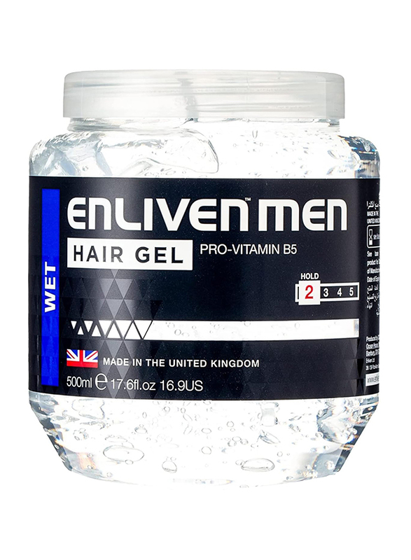 Enliven Wet Hold Hair Gel for All Hair Types, 500gm