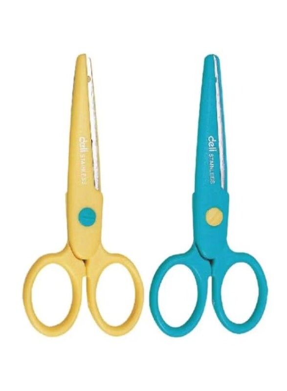 Student Scissors 5 1/4'' (134mm), Blue/Yellow