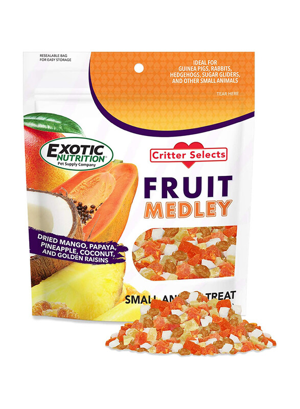 

Exotic Nutrition Critter Selects Fruit Medley Treat Birds Dry Food, 4 Oz