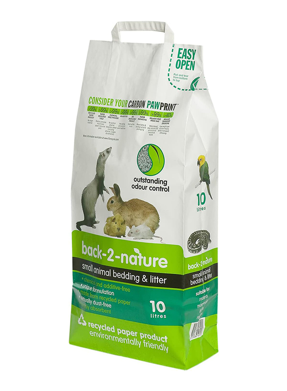 Back 2 Nature Small Animal Bedding & Litter, 30L, Multicolour