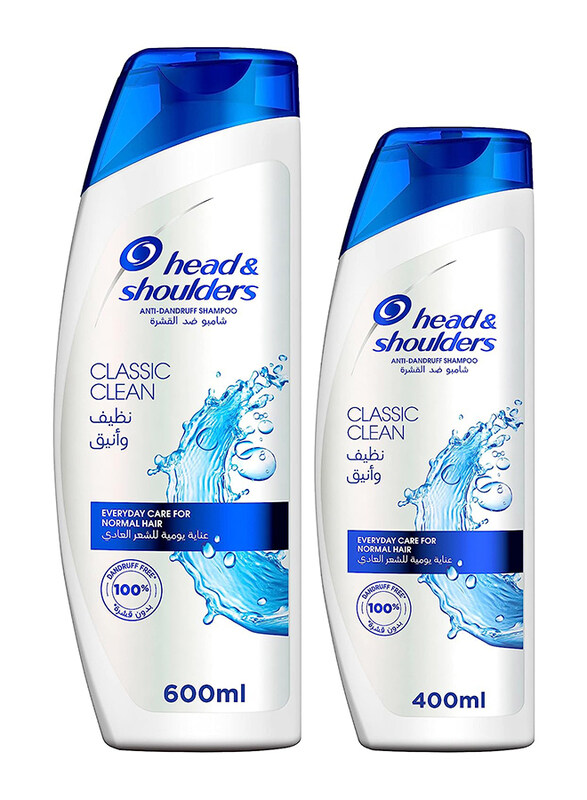 

Head & Shoulders Classic Clean Anti-Dandruff Shampoo for Normal Hair, 2 Pieces