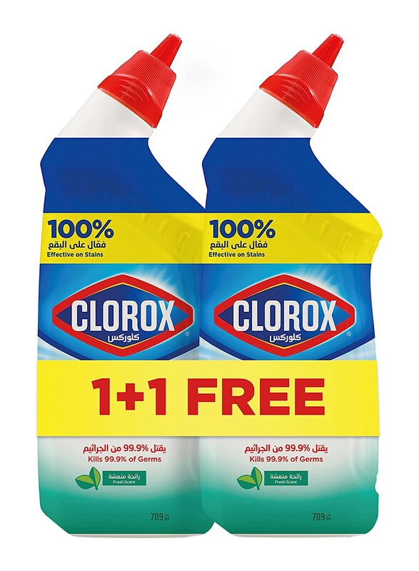 

Clorox Fresh Scent Disinfecting Toilet Bowl Cleaner with Bleach, 709ml
