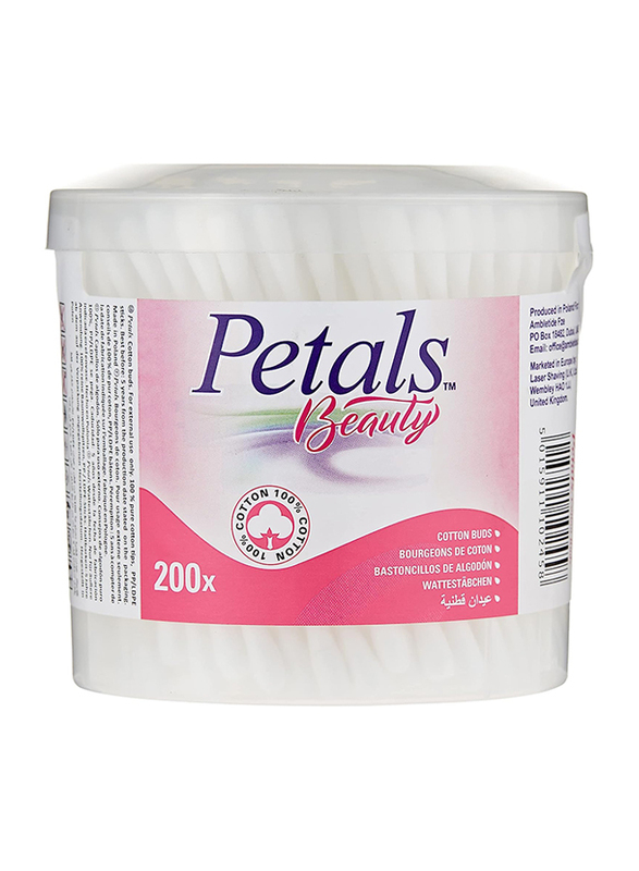 Petals Cotton Buds, 200 Pieces