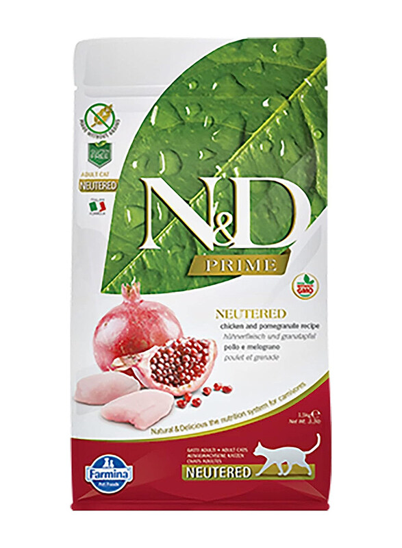 

Farmina Chicken & Pomegrante Neutered Cats Dry Food, 1.5 Kg