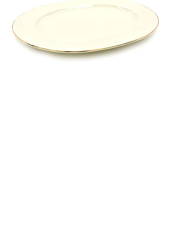 Qualitier 34cm Oval Platter, Beige