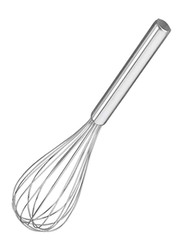 Metaltex 25cm Stainless Steel Heavy Duty 8 Wire Whisk, Silver