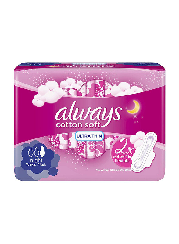 

Always Soft Ultra Thin Night Sanitary Pads, 1 Piece