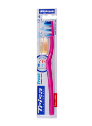 Trisa Fresh Super Clean Toothbrush with Travel Cap, Hard, 1 Piece