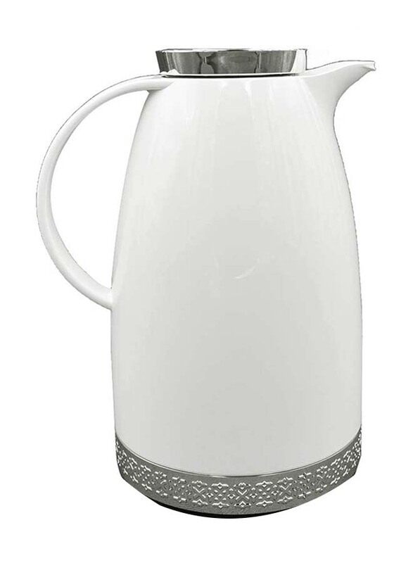 

Emsa 1.8L Auberge Decorative Rings Flask, White