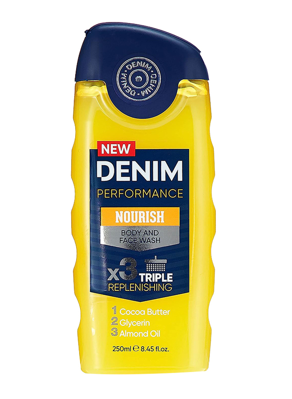 Denim 2-in-1 Body & Face Wash Vitality, 250 ml