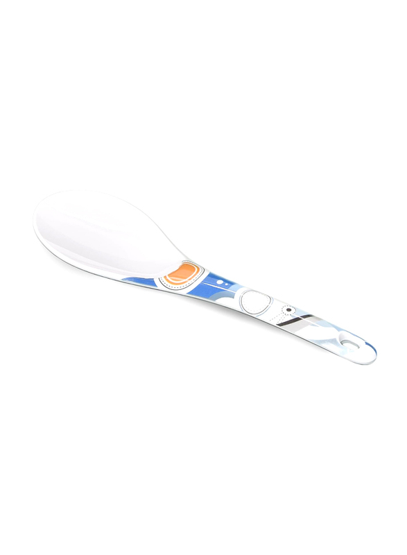 Mala Serving Spoon, Mdo Rc-2, White/Blue