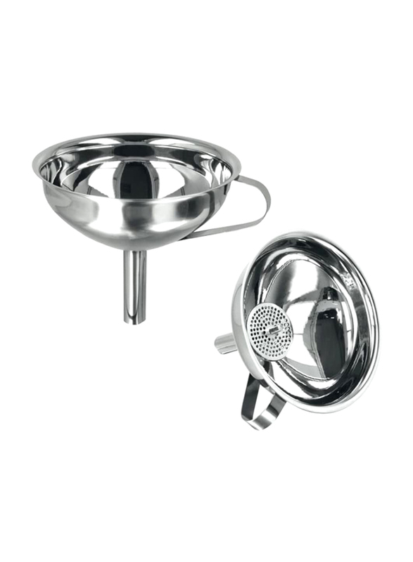 

Metaltex 13cm Funnel with Removable Sieve Insert, Silver