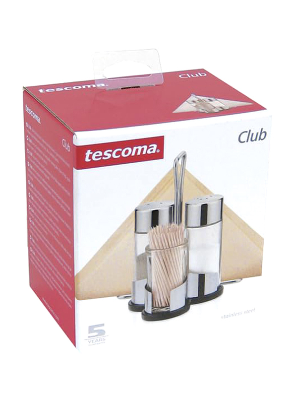 Tescoma Club Salt-Pepper and Toothpicks-Napkins Set, Multicolour