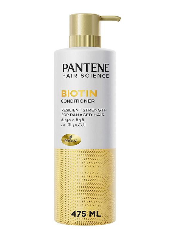 

Pantene Hair Science Boitin Conditioner Resilient Strength for Damaged Hair, 475ml