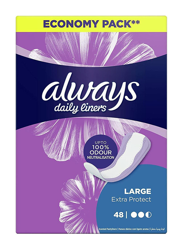 

Always Extra Protect Daily Liners, Large, 48 Pieces