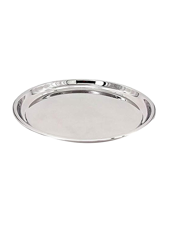 Venus 55cm Round Serving Platter, Rt 3265, Silver