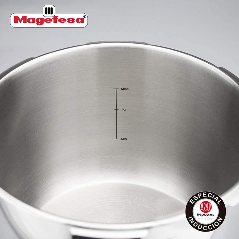 Magefesa Marmites 14 Ltr Stainless Steel Cooker, 01OPSTACO14, Silver
