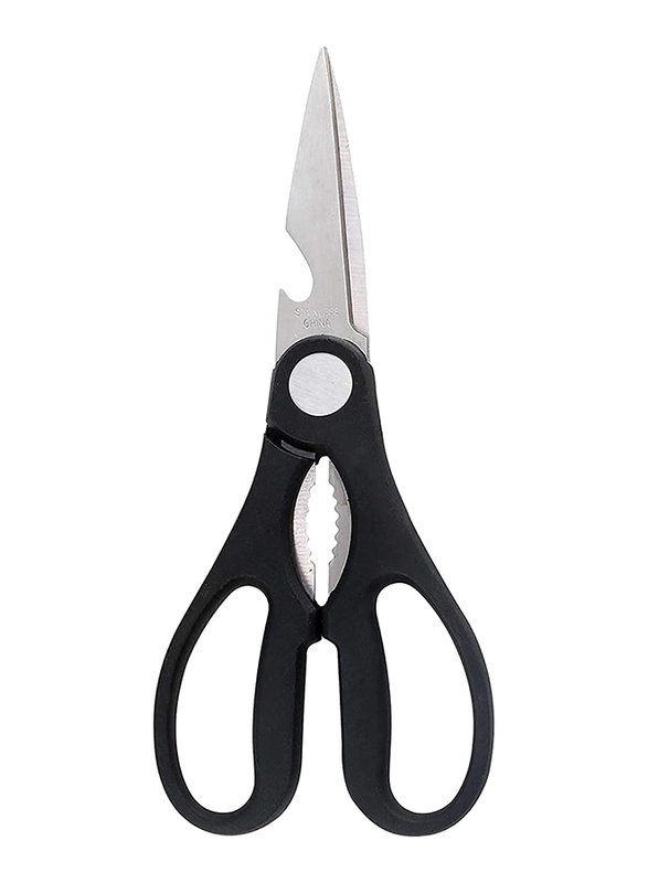 

Classy Touch 3-in-1 Purpose Stainless Steel Scissor, Black/Silver