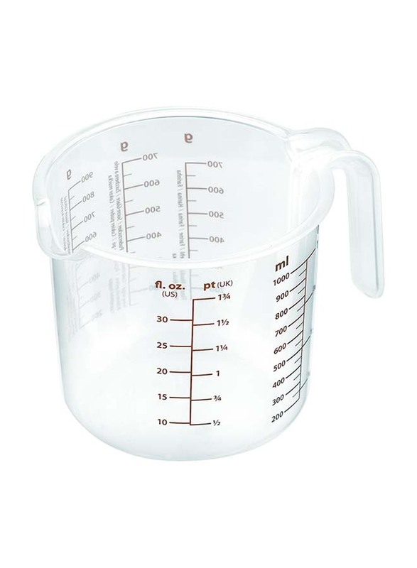 Tescoma 1-Liter Delicia Measuring Vessel with Spout, Clear