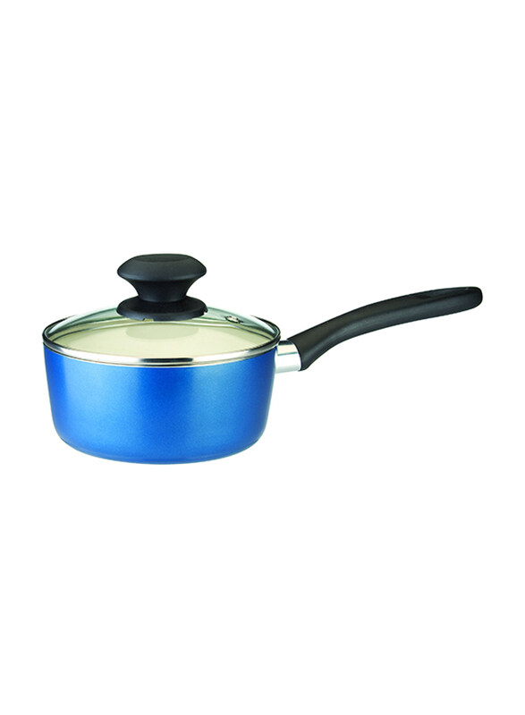 

Tescoma 16cm 1.3L Ecopresto Saucepan with Cover, 595082,, Blue