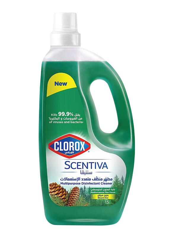 

Clorox Scentiva Mediterranean Pine Forest Multipurpose Disinfectant Floor Cleaner, 1.5 Liters