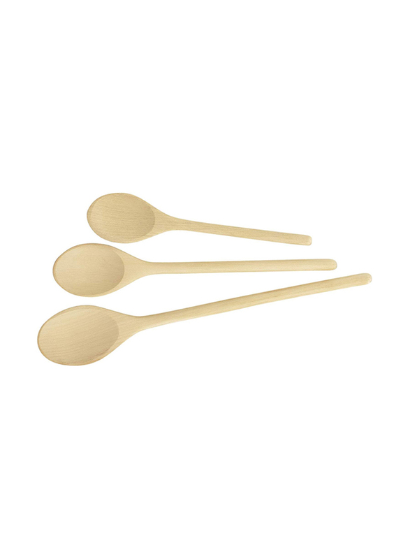 Tescoma 3-Piece Wooden Oval Spoons, Multicolour