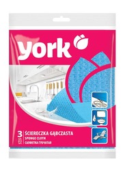 York Sponge Cloth, Small, 3 Pieces, 3024010, Multicolour