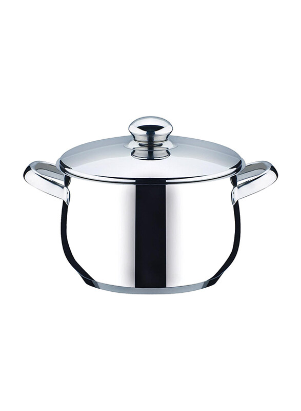 

Tescoma 7 Ltr Stainless Steel Deep Pot With Lid, 733024, Silver