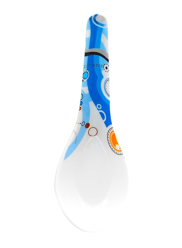 Malaplast Thailand Spoon, MDO MP-1, White/Blue