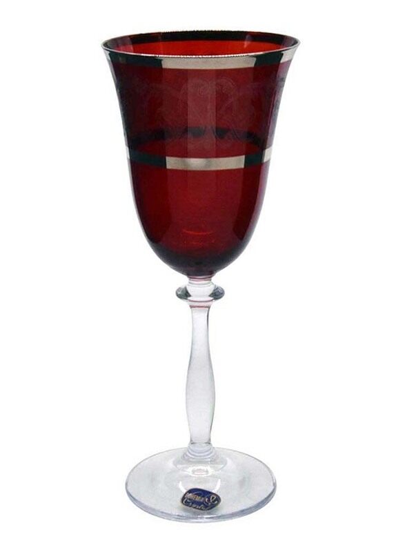 

Bohemia 250ml 6-Piece Stemware Glass, 436894, Red