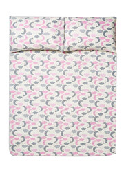 Aceir 3-Piece Printed Bedsheet Set, One Size, Multicolour