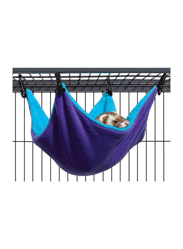 

Midwest Ferret Nation & Critter Accessories for Your Small Animal Cage, NA-HKS, Purple/Teal