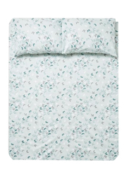 Aceir 3-Piece 180 TC Premium Collection Butterfly Printed Cotton Bedsheet Set, 1 Bedsheet + 2 Pillow Cases, Queen, Multicolour