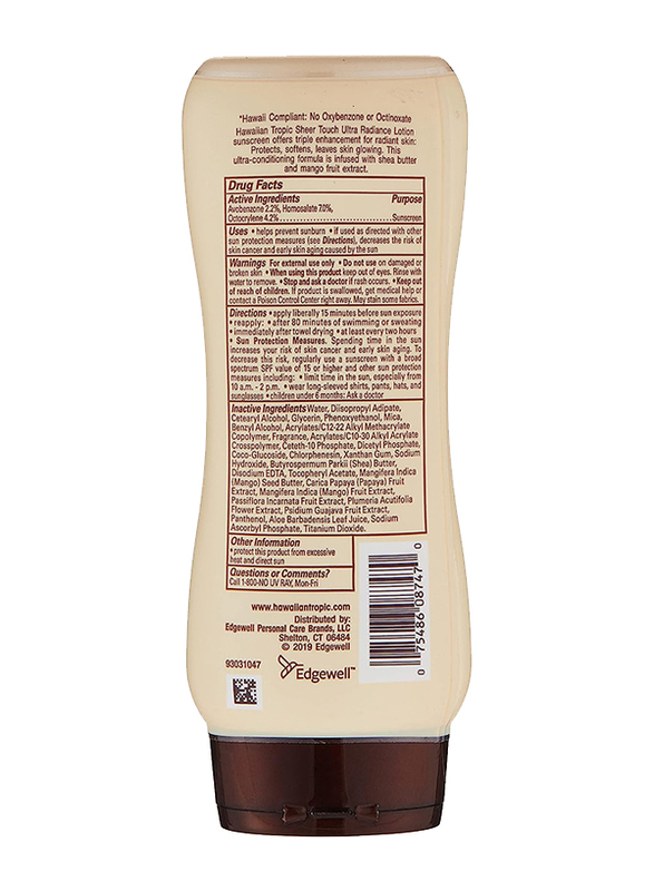 Hawaiian Tropic Sheer Touch Lotion Ultra Radiance SPF 30 Sunscreen, 236ml