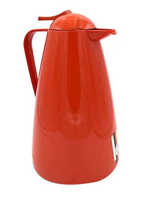 Emsa 1.5L Salsa Quick Tip High gloss Flask, Light Red