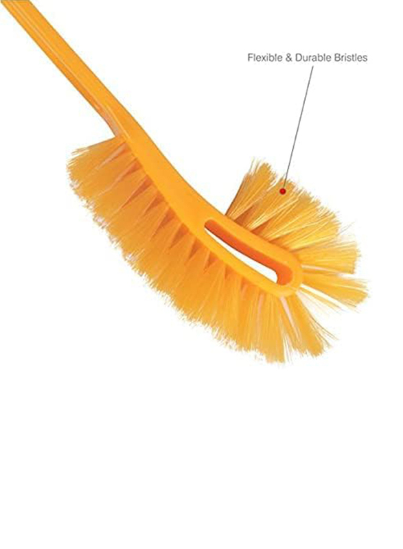 Classy Touch Double Side Toilet Cleaning Brush, 21 inch