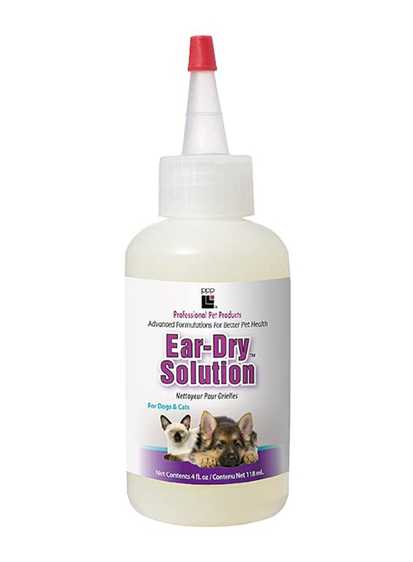 Professional Pet Product Ear Dry Solution, 118ml, White