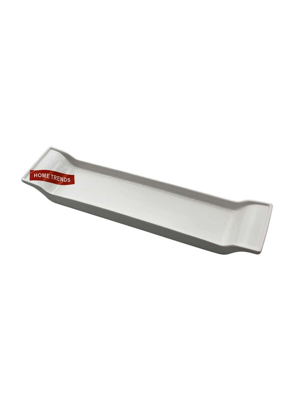 

Generic 13.8-inch Ceramic Long Dish, Grey